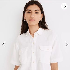 Lightspun short-sleeve flap pocket shirt (Lighthouse, Medium)